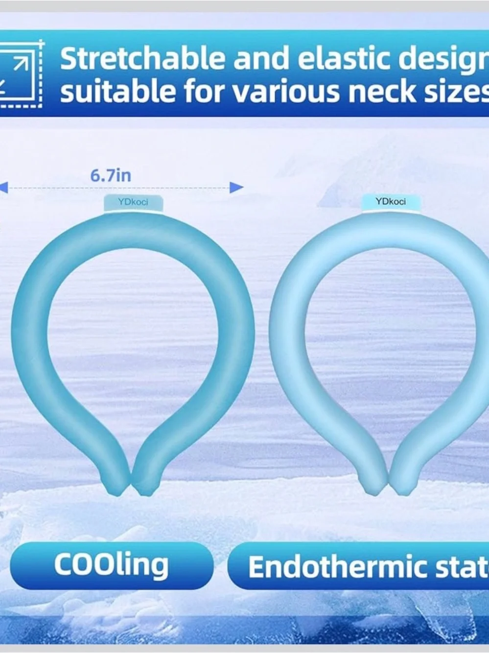 Cooling Neckband in Light Blue